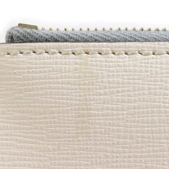 Auth FENDI Monster Coin Purse Case Pink/Gray/Off White Leather/Goldtone - Picture 5 of 10